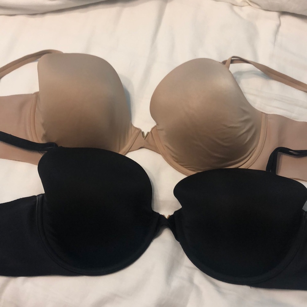 Two Victoria Secret Lined Demi bras
